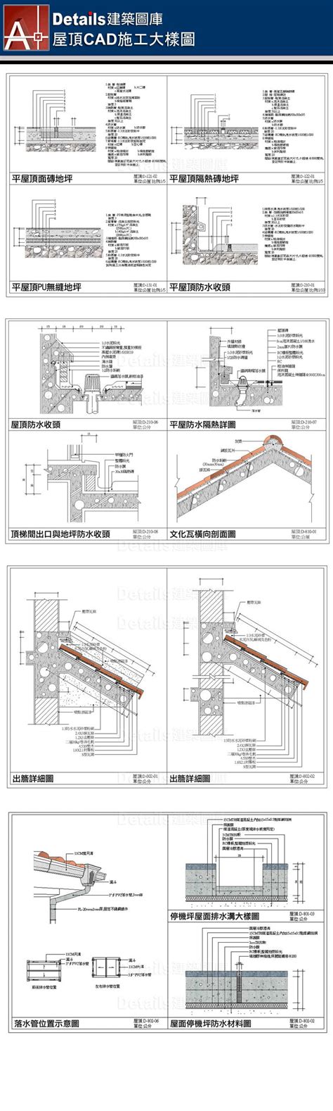 天溝詳圖|技術資訊 ROOGA設計施工手冊